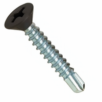 8-18 X 1 PH FLAT SDS ZINC PT. MATTE BLACK